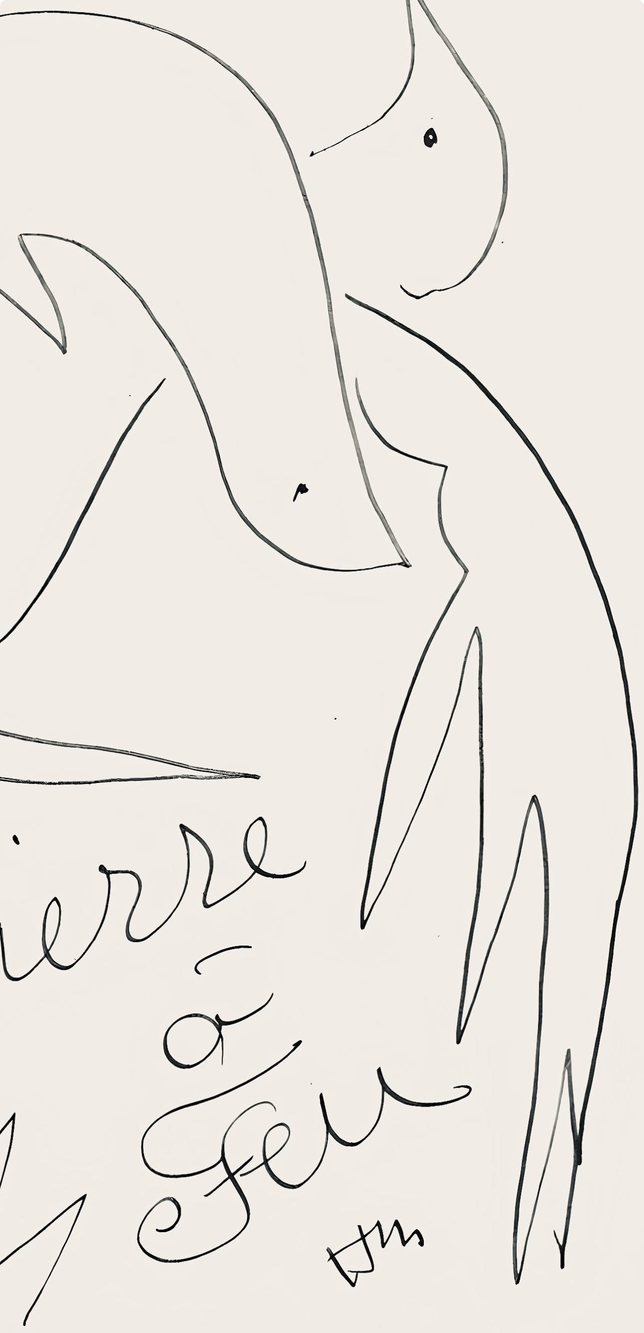 Henri Matisse, Composition (Duthuit No. 17), Pierre Feu, Les Miroirs Profonds, Lithograph