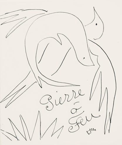 Henri Matisse, Composition (Duthuit No. 17), Pierre Feu, Les Miroirs Profonds, Lithograph