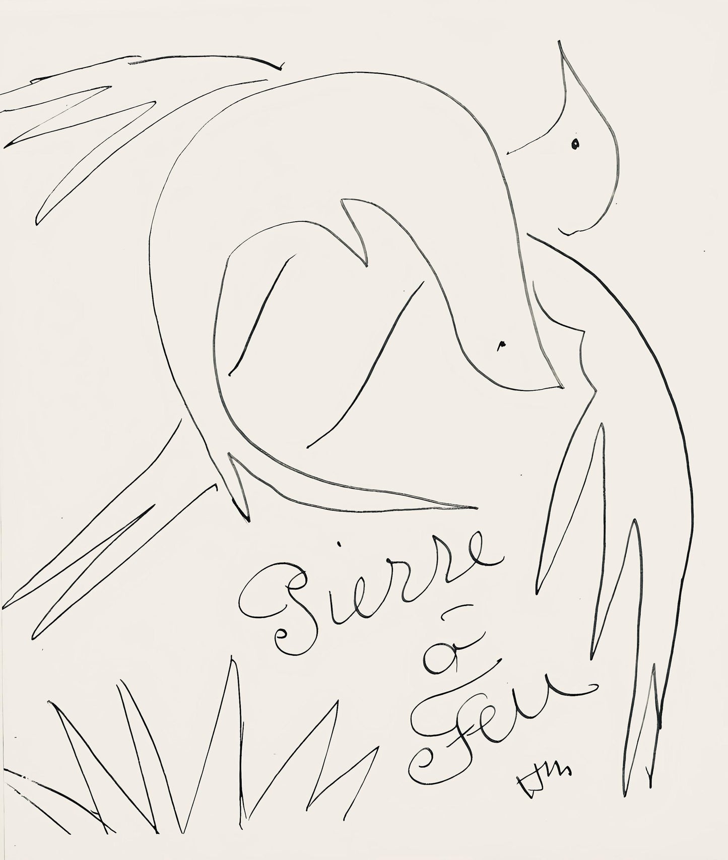 Henri Matisse, Composition (Duthuit No. 17), Pierre Feu, Les Miroirs Profonds, Lithograph