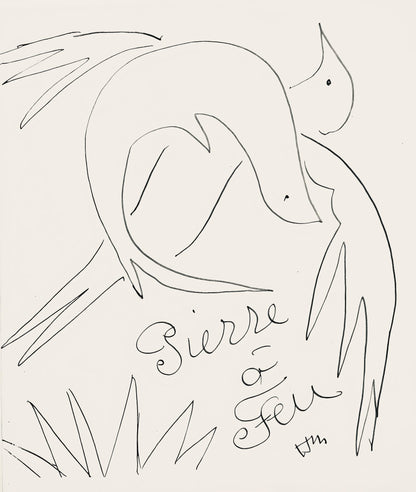 Henri Matisse, Composition (Duthuit No. 17), Pierre Feu, Les Miroirs Profonds, Lithograph