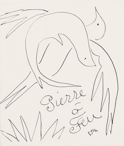 Henri Matisse, Composition (Duthuit No. 17), Pierre Feu, Les Miroirs Profonds, Lithograph