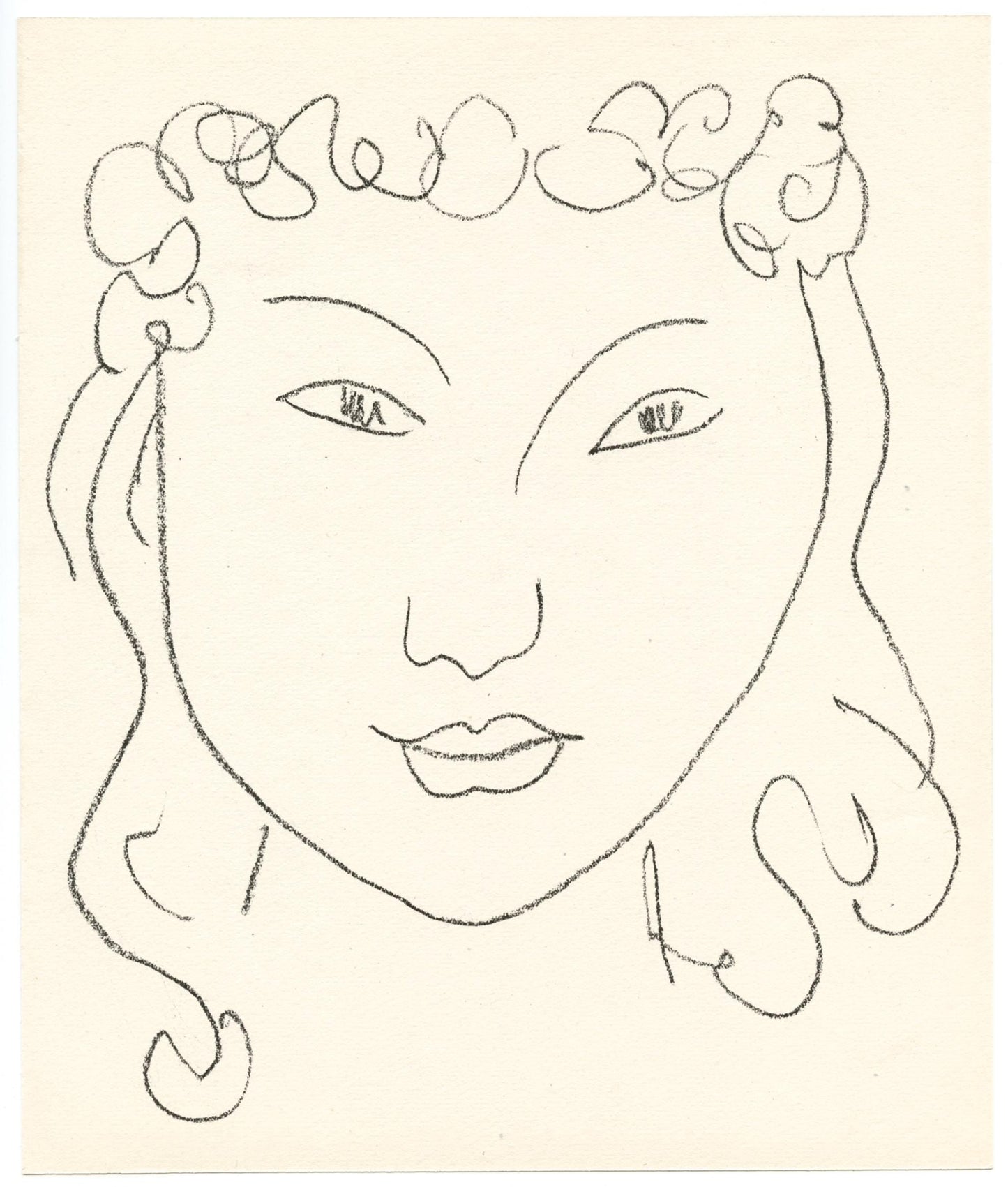 Henri Matisse, Composition (Duthuit No. 17), Pierre Feu, Les Miroirs Profonds, Lithograph