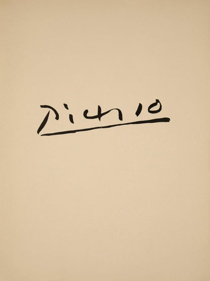 Pablo Picasso, Profil De Vieille Femme, Trait Et Lavis (Cramer No. 84), 40 Dessins De Picasso En