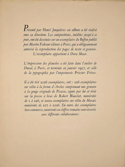 Pablo Picasso, Profil De Vieille Femme, Trait Et Lavis (Cramer No. 84), 40 Dessins De Picasso En