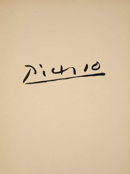 Pablo Picasso, Anes, Sur Une Planche Grave (Cramer No. 84), 40 Dessins De Picasso En Marge Du