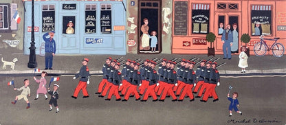 Michel Delacroix, Le Dfil Du 14 Juillet, Lithograph