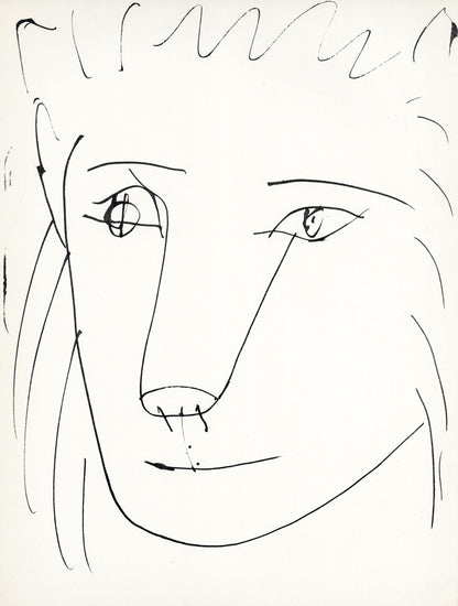 Pablo Picasso, Tte De Lion (Cramer No. 84), 40 Dessins De Picasso En Marge Du Buffon, Lithograph