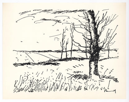 Maurice De Vlaminck, Vallee De L'Avre, Lithograph