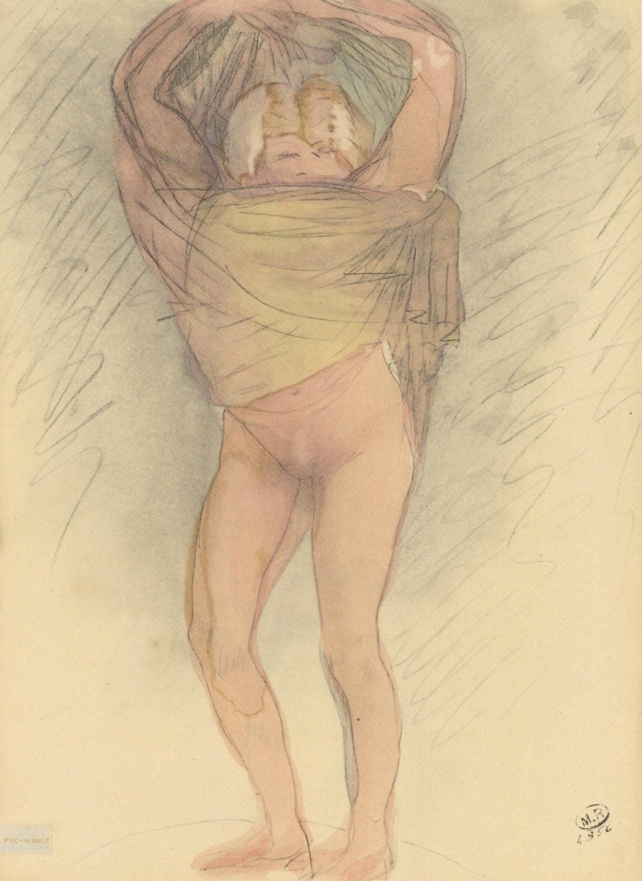 Auguste Rodin, Composition, La Varende, Rodin, Lithograph