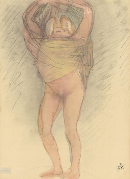 Auguste Rodin, Composition, La Varende, Rodin, Lithograph