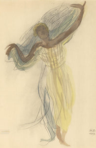 Lithograph - Auguste Rodin - Composition - La Varende - Rodin