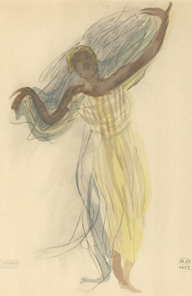 Lithograph - Auguste Rodin - Composition - La Varende - Rodin