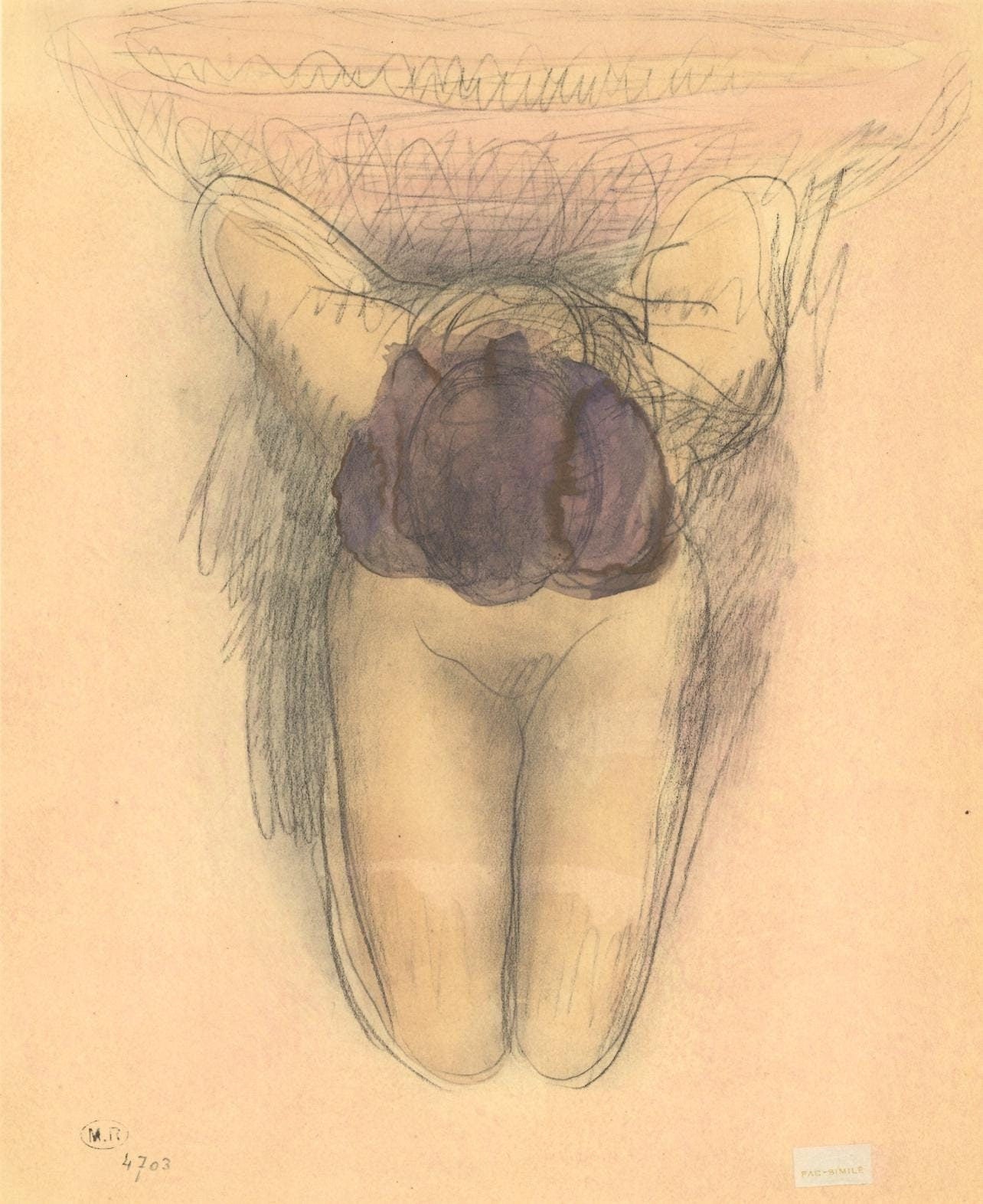 Auguste Rodin, Composition, La Varende, Rodin, Lithograph