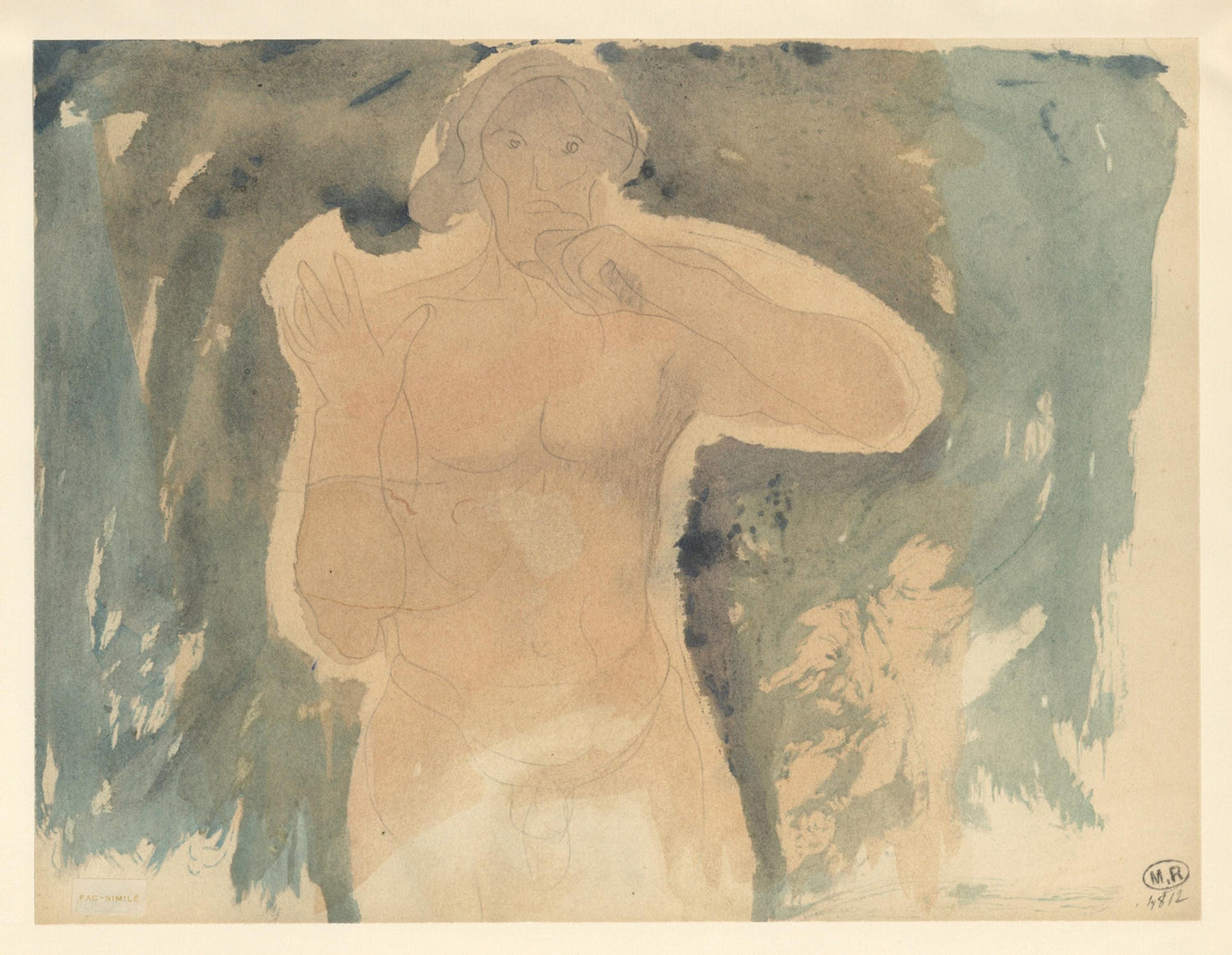 Auguste Rodin, Composition, La Varende, Rodin, Lithograph