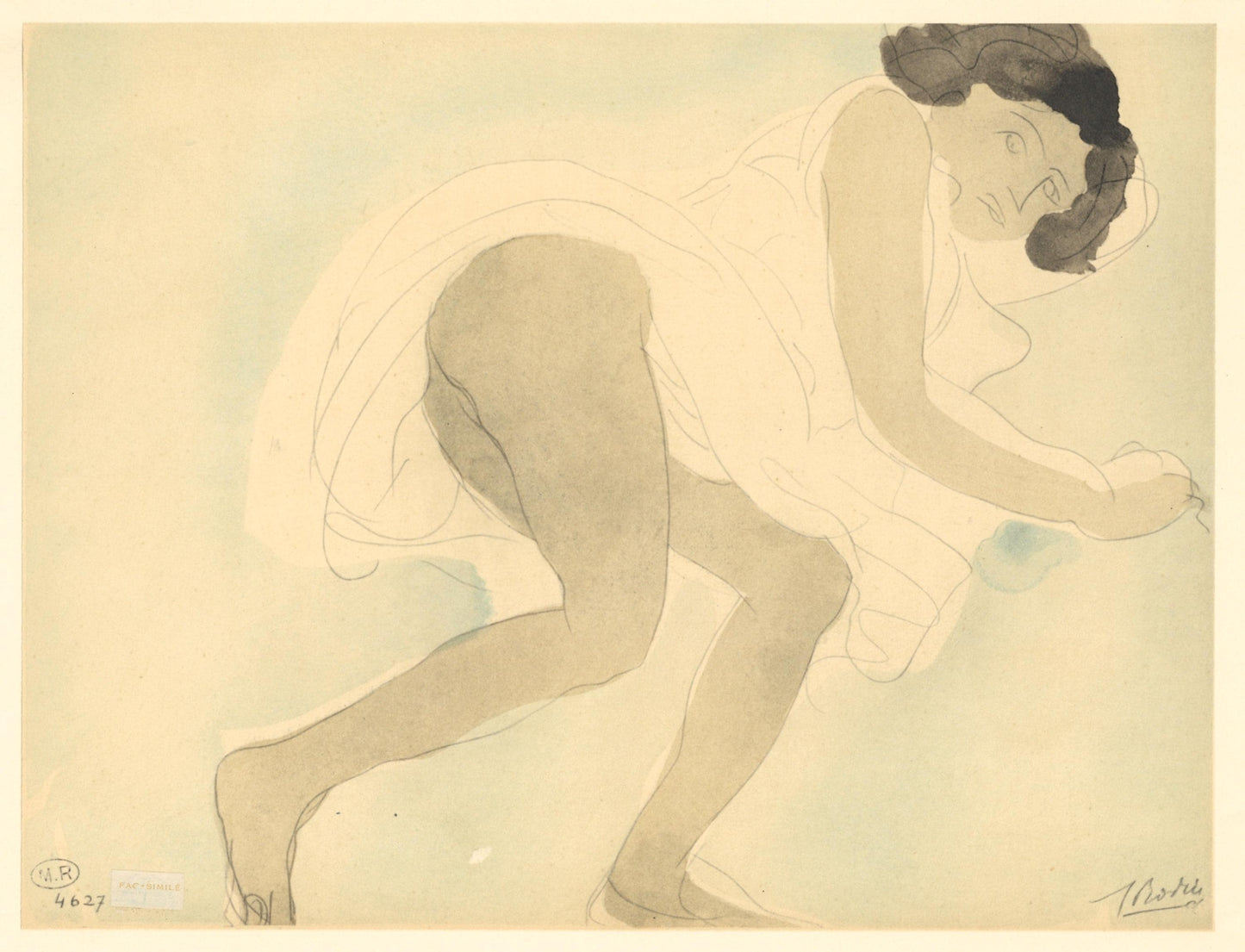 Auguste Rodin, Composition, La Varende, Rodin, Lithograph