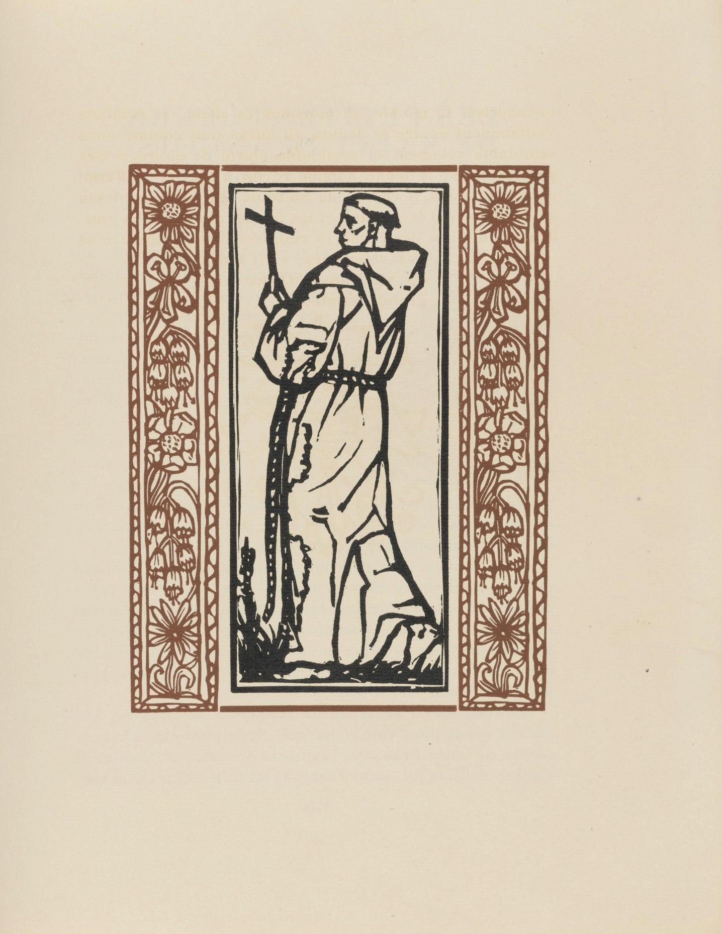 Mile Bernard, Composition (Morane, No. 100), Les Petites Fleurs De St. Franoise, Woodcut