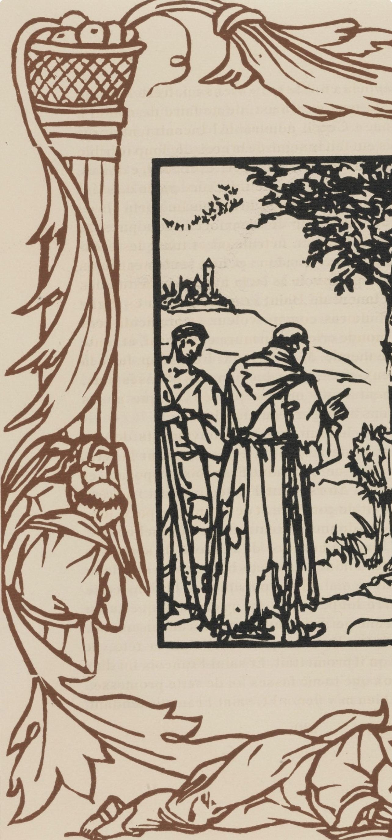 Mile Bernard, Composition (Morane, No. 100), Les Petites Fleurs De St. Franoise, Woodcut