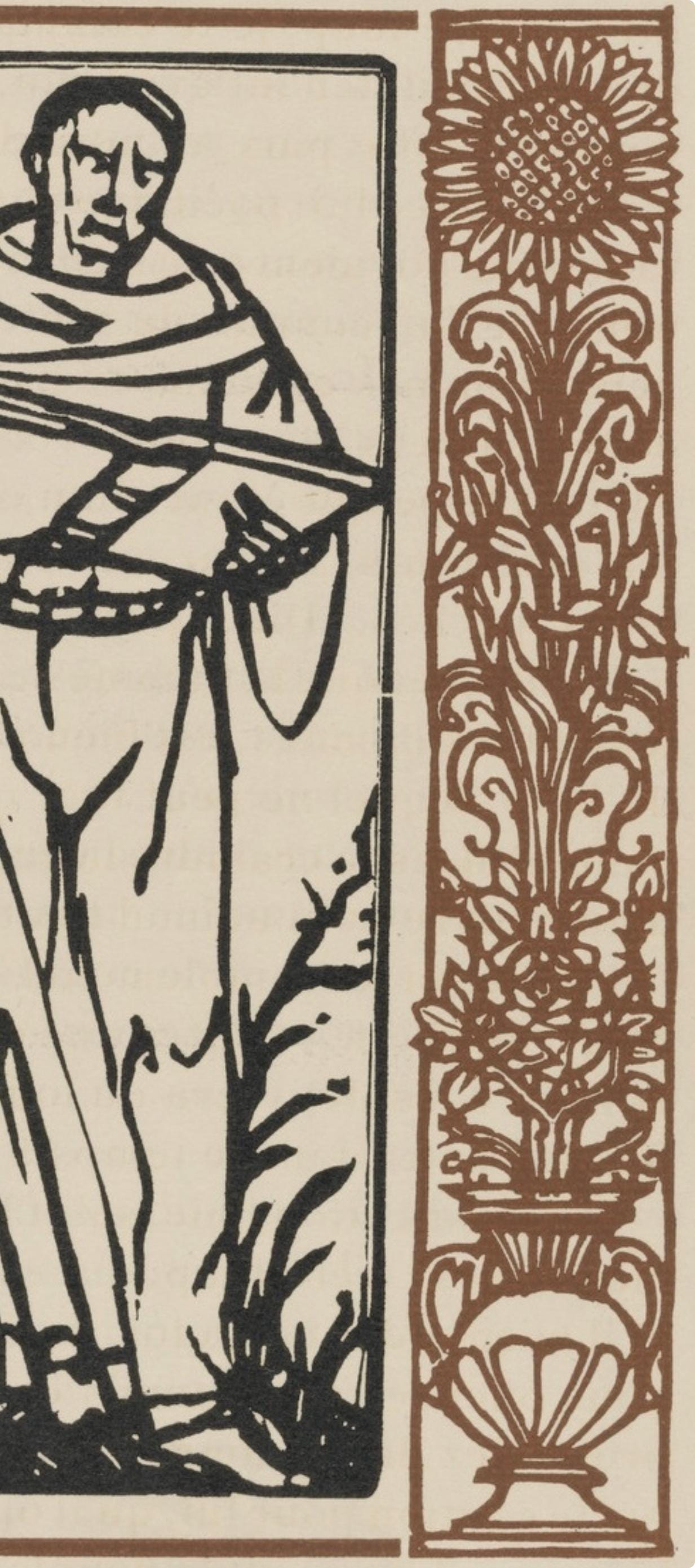 Mile Bernard, Composition (Morane, No. 100), Les Petites Fleurs De St. Franoise, Woodcut