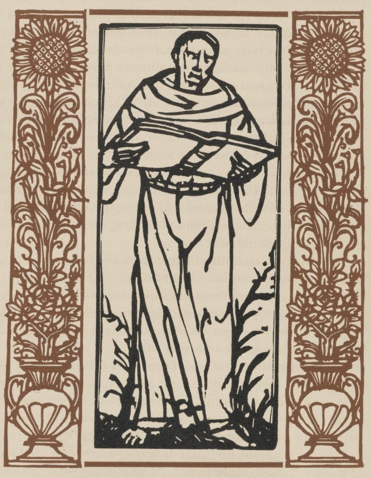 Mile Bernard, Composition (Morane, No. 100), Les Petites Fleurs De St. Franoise, Woodcut