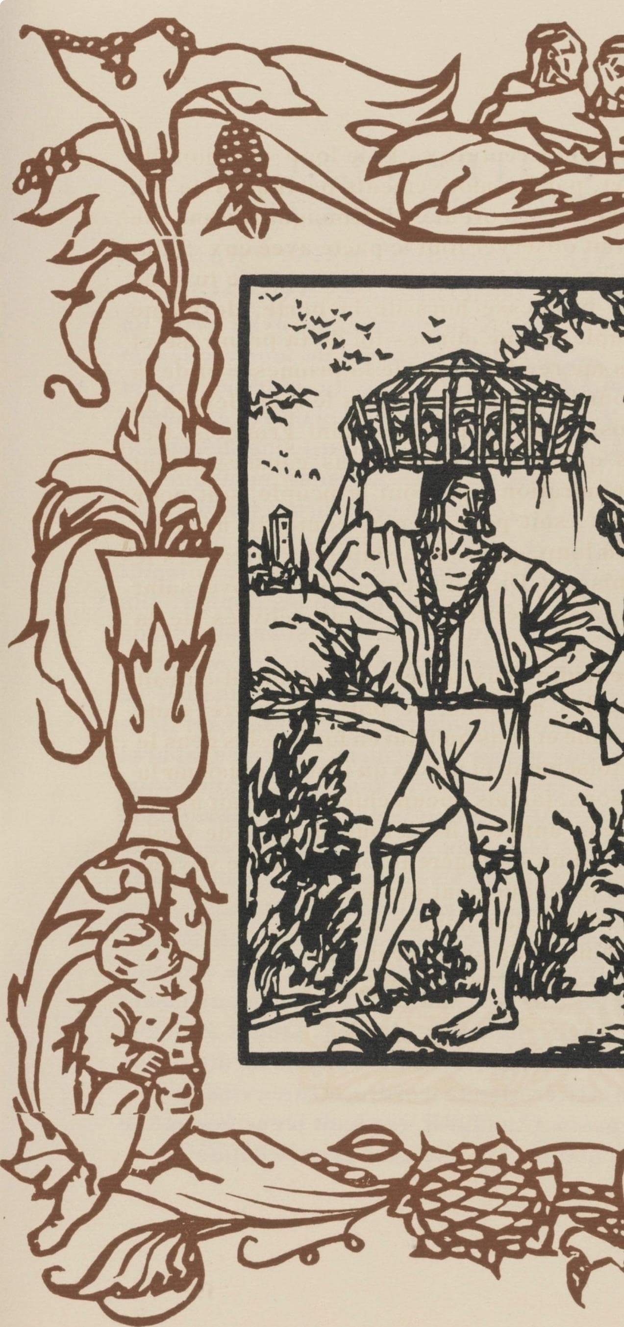 Mile Bernard, Composition (Morane, No. 100), Les Petites Fleurs De St. Franoise, Woodcut