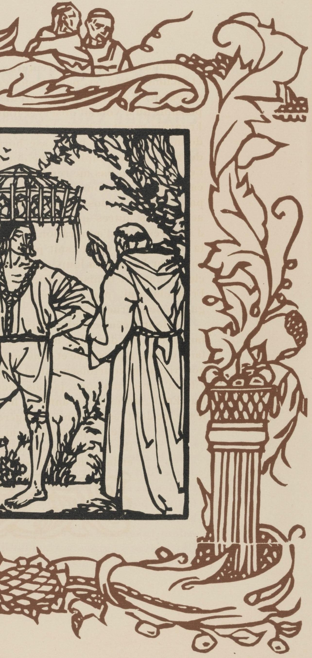 Mile Bernard, Composition (Morane, No. 100), Les Petites Fleurs De St. Franoise, Woodcut