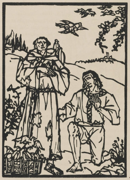 Mile Bernard, Composition (Morane, No. 100), Les Petites Fleurs De St. Franoise, Woodcut