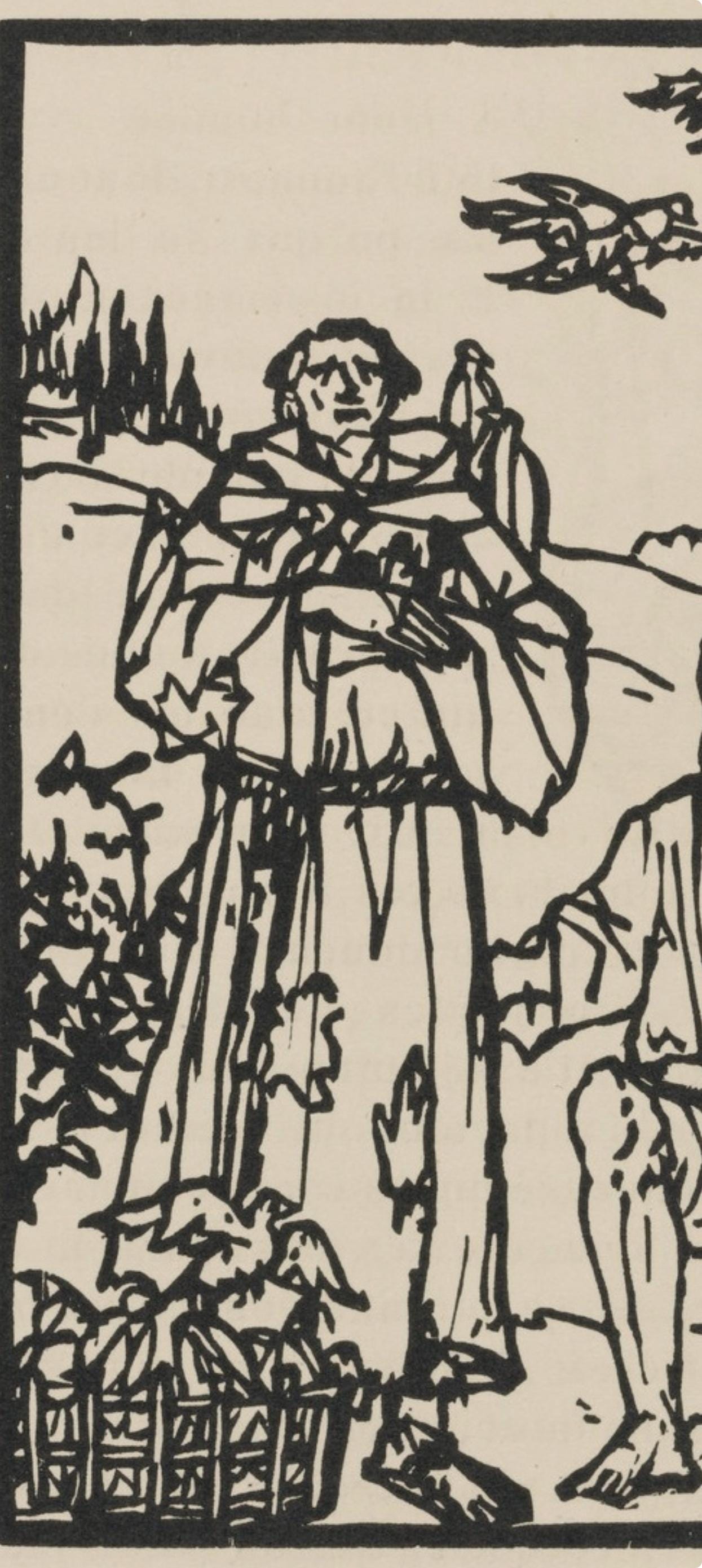 Mile Bernard, Composition (Morane, No. 100), Les Petites Fleurs De St. Franoise, Woodcut
