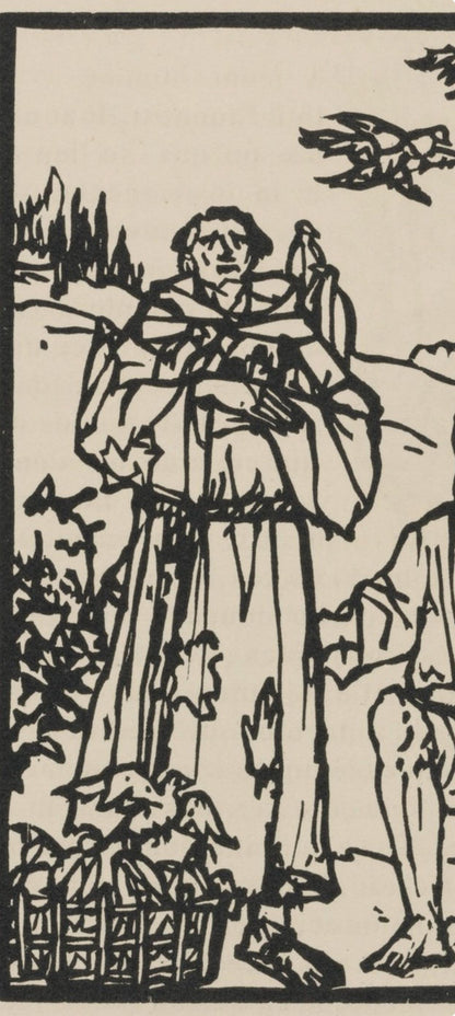 Mile Bernard, Composition (Morane, No. 100), Les Petites Fleurs De St. Franoise, Woodcut