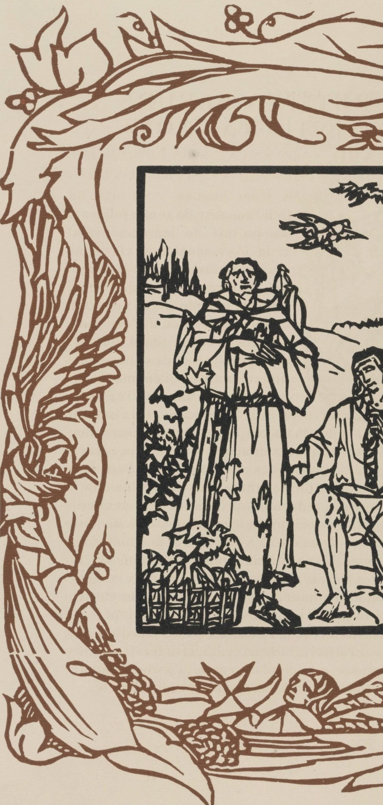 Mile Bernard, Composition (Morane, No. 100), Les Petites Fleurs De St. Franoise, Woodcut