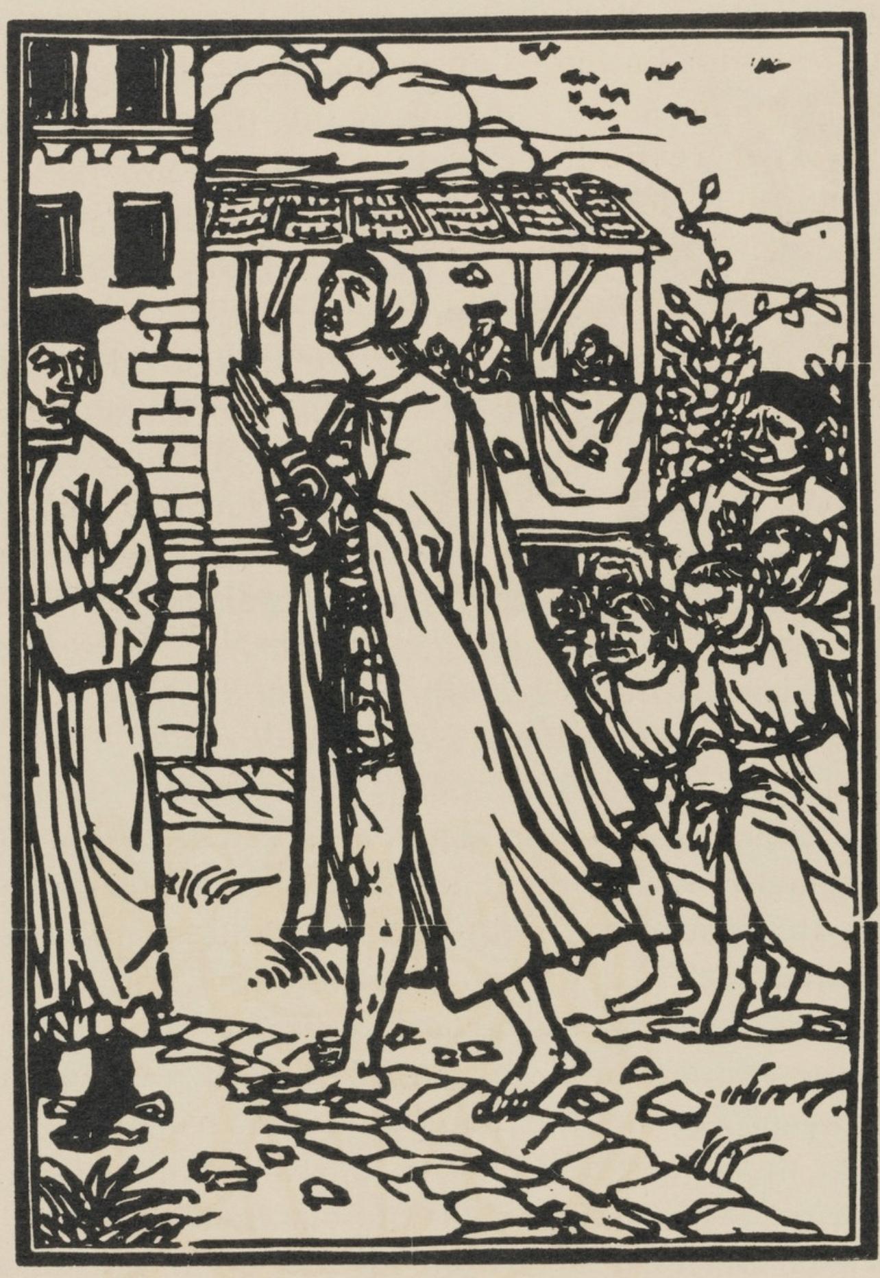 Mile Bernard, Composition (Morane, No. 100), Les Petites Fleurs De St. Franoise, Woodcut
