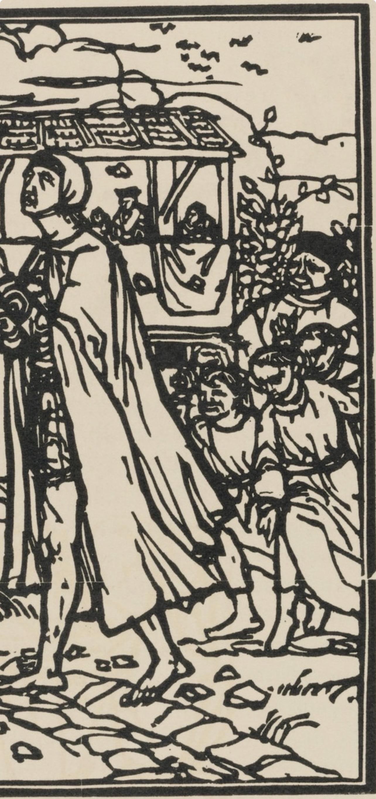 Mile Bernard, Composition (Morane, No. 100), Les Petites Fleurs De St. Franoise, Woodcut