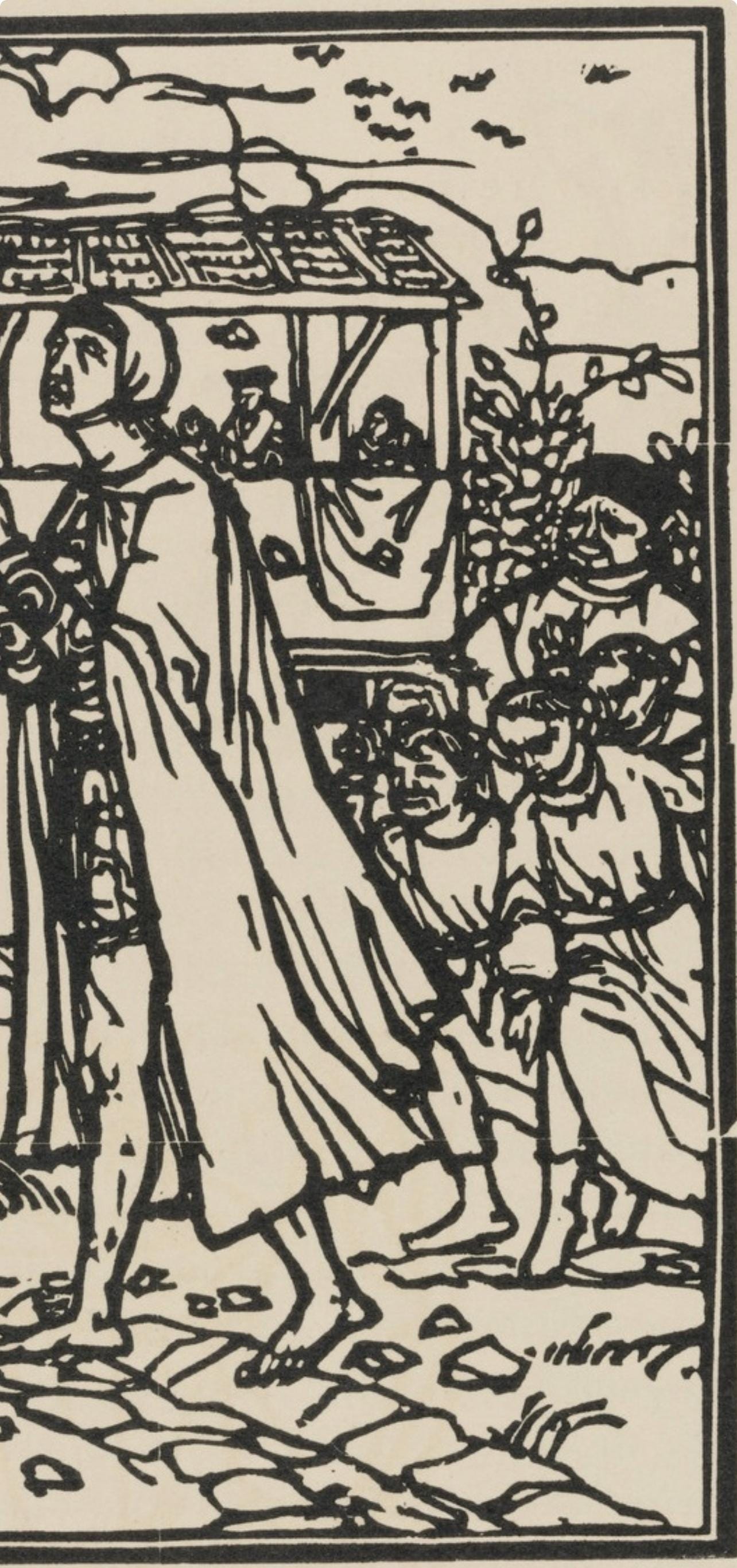 Mile Bernard, Composition (Morane, No. 100), Les Petites Fleurs De St. Franoise, Woodcut