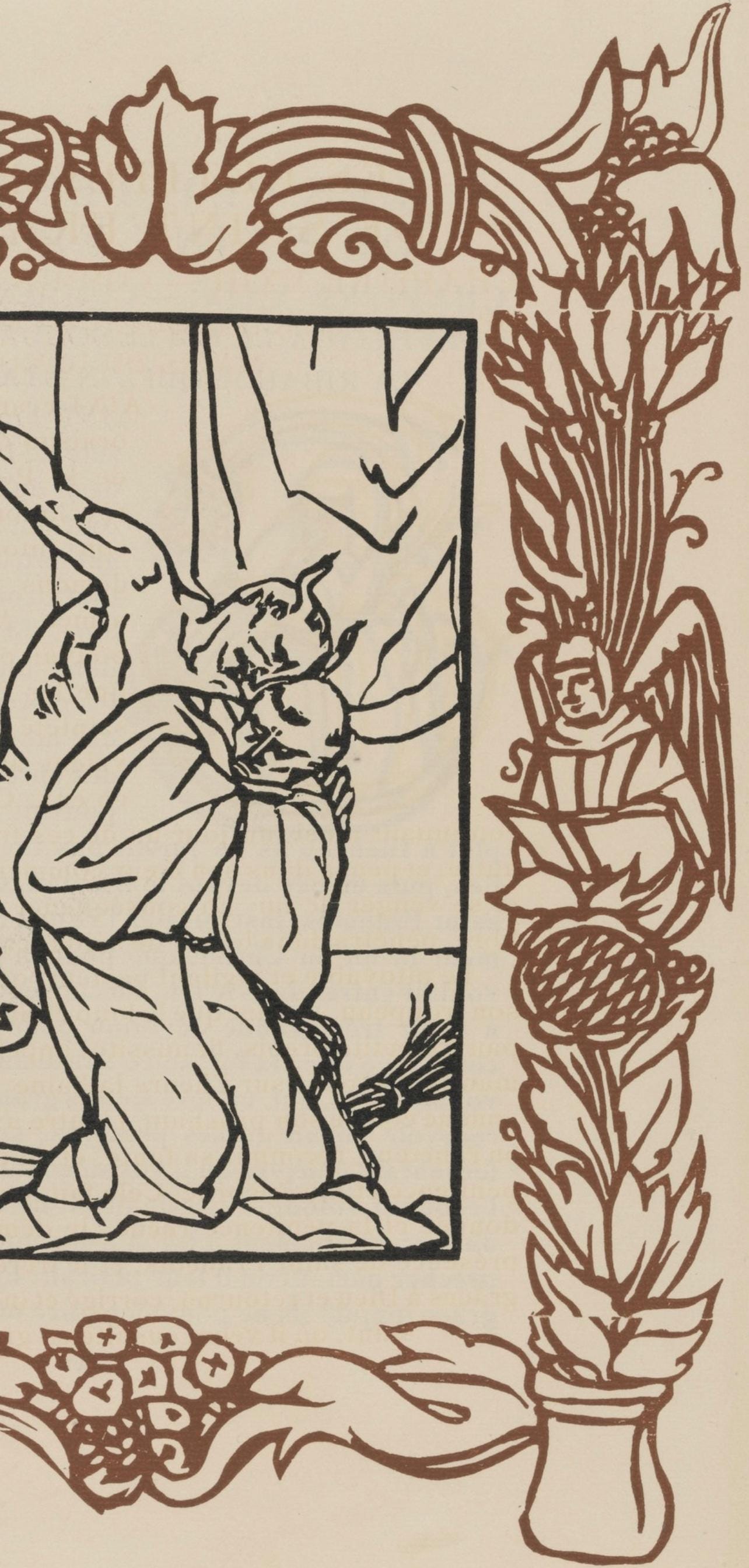 Mile Bernard, Composition (Morane, No. 100), Les Petites Fleurs De St. Franoise, Woodcut