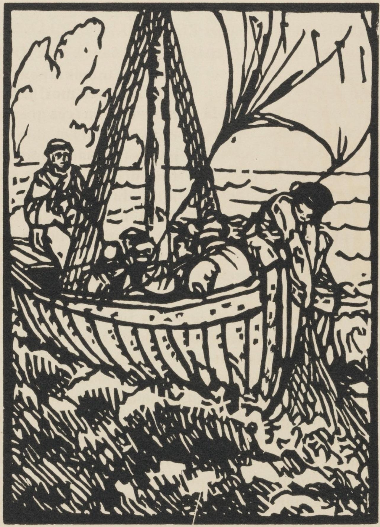Mile Bernard, Composition (Morane, No. 100), Les Petites Fleurs De St. Franoise, Woodcut