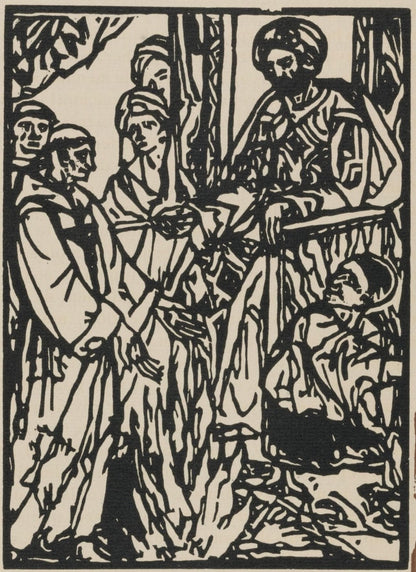 Mile Bernard, Composition (Morane, No. 100), Les Petites Fleurs De St. Franoise, Woodcut