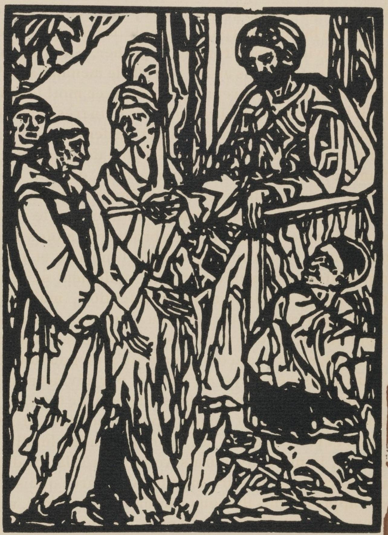 Mile Bernard, Composition (Morane, No. 100), Les Petites Fleurs De St. Franoise, Woodcut