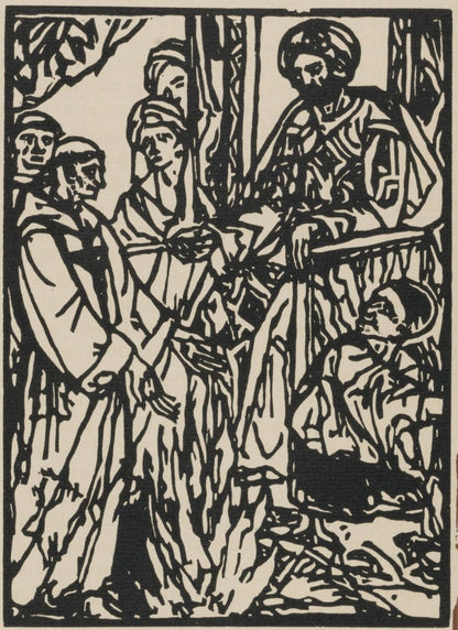 Mile Bernard, Composition (Morane, No. 100), Les Petites Fleurs De St. Franoise, Woodcut