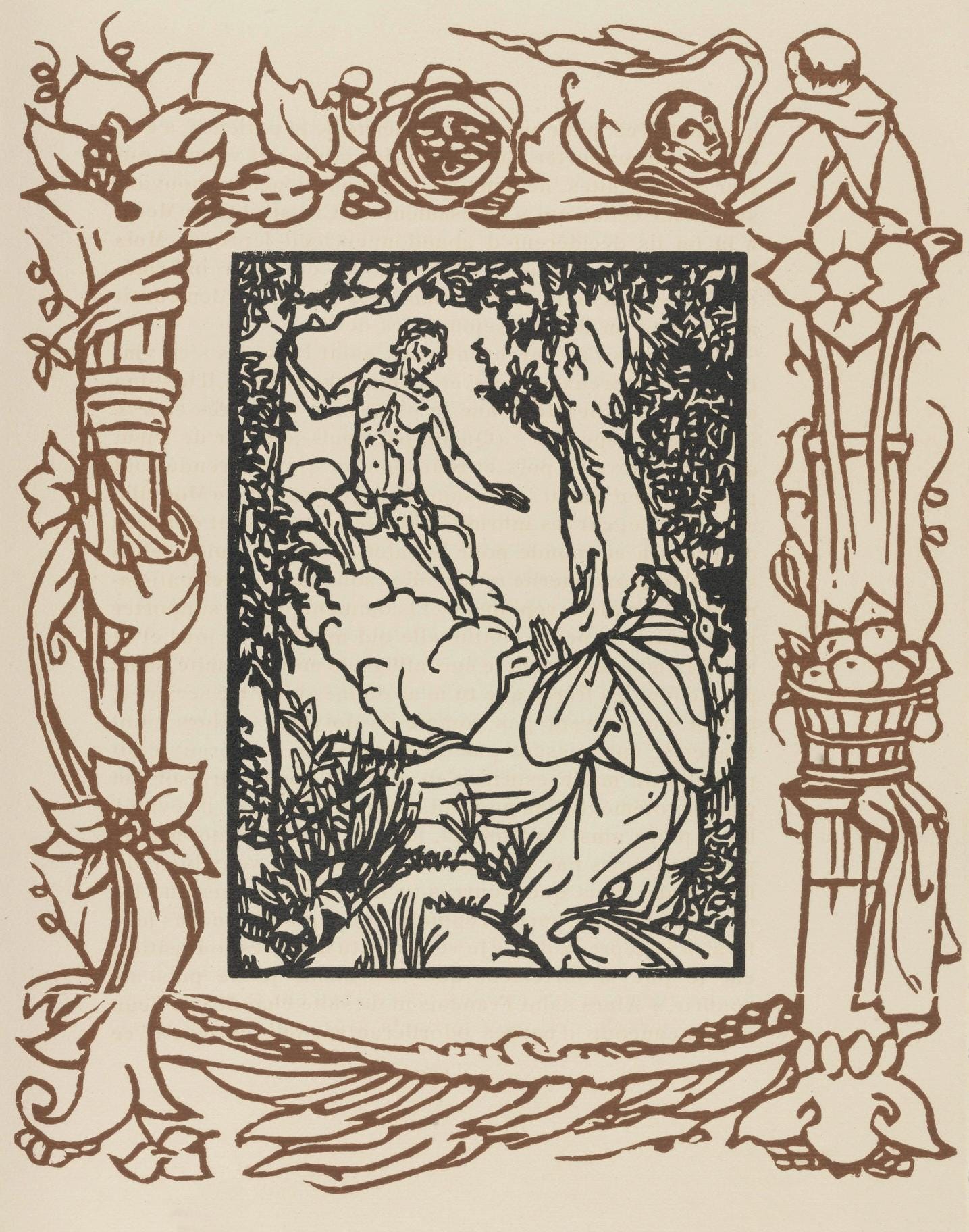 Mile Bernard, Composition (Morane, No. 100), Les Petites Fleurs De St. Franoise, Woodcut