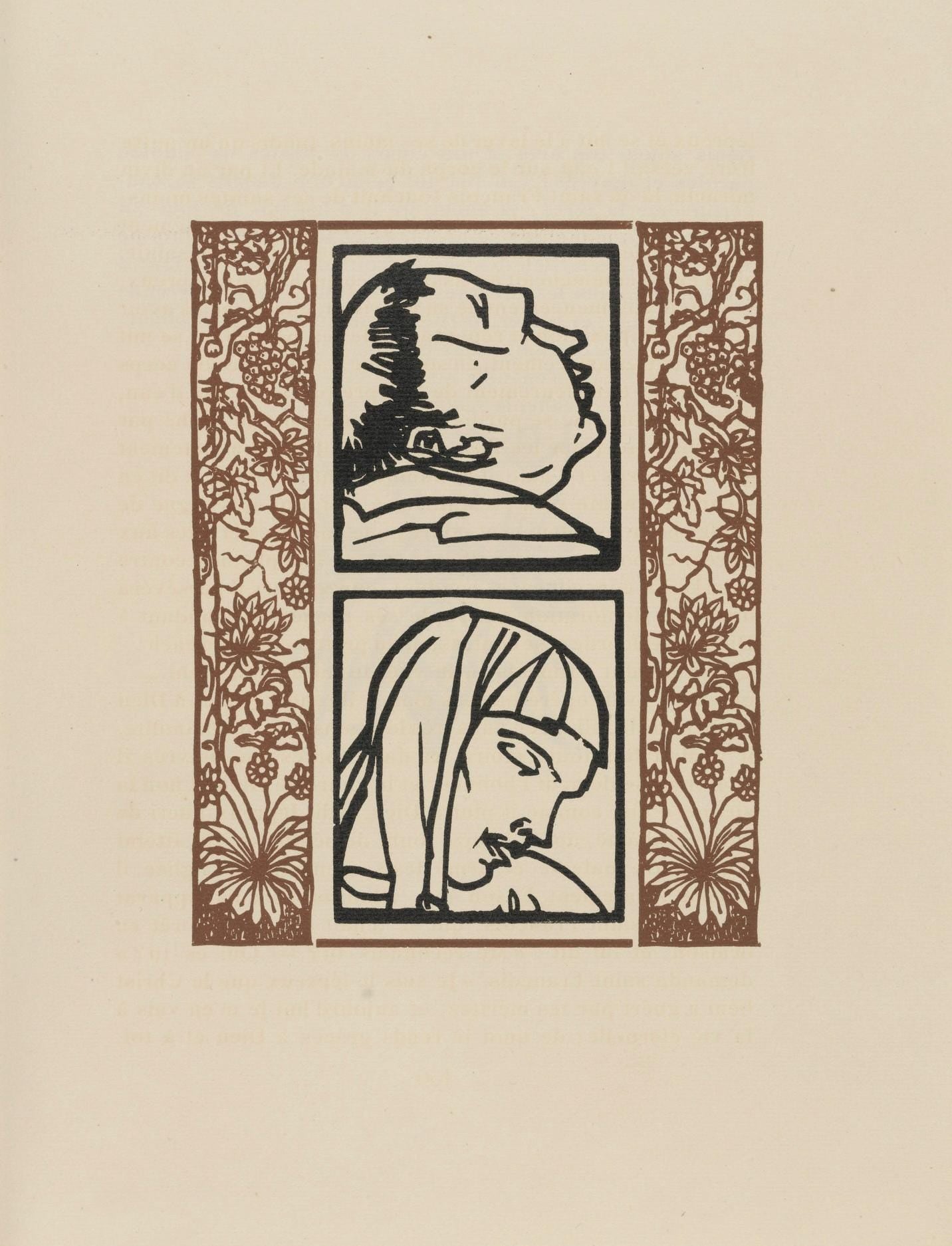 Mile Bernard, Composition (Morane, No. 100), Les Petites Fleurs De St. Franoise, Woodcut