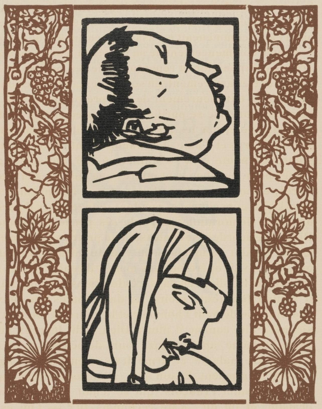 Mile Bernard, Composition (Morane, No. 100), Les Petites Fleurs De St. Franoise, Woodcut