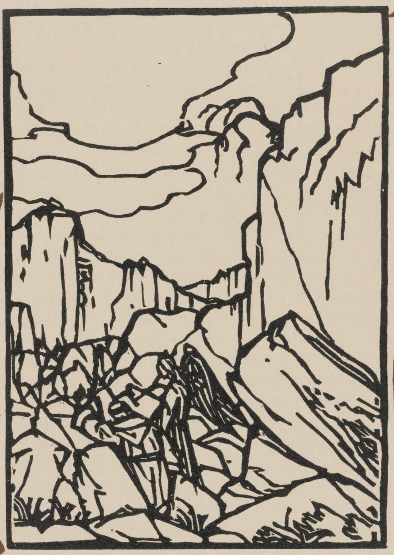 Mile Bernard, Composition (Morane, No. 100), Les Petites Fleurs De St. Franoise, Woodcut