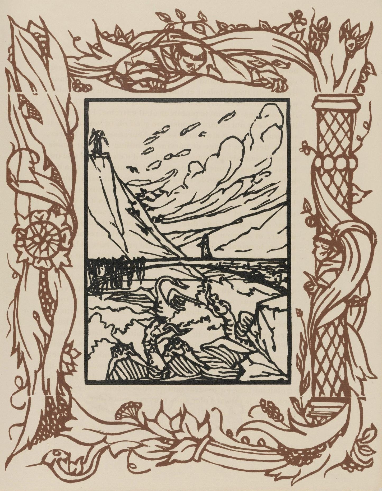 Mile Bernard, Composition (Morane, No. 100), Les Petites Fleurs De St. Franoise, Woodcut
