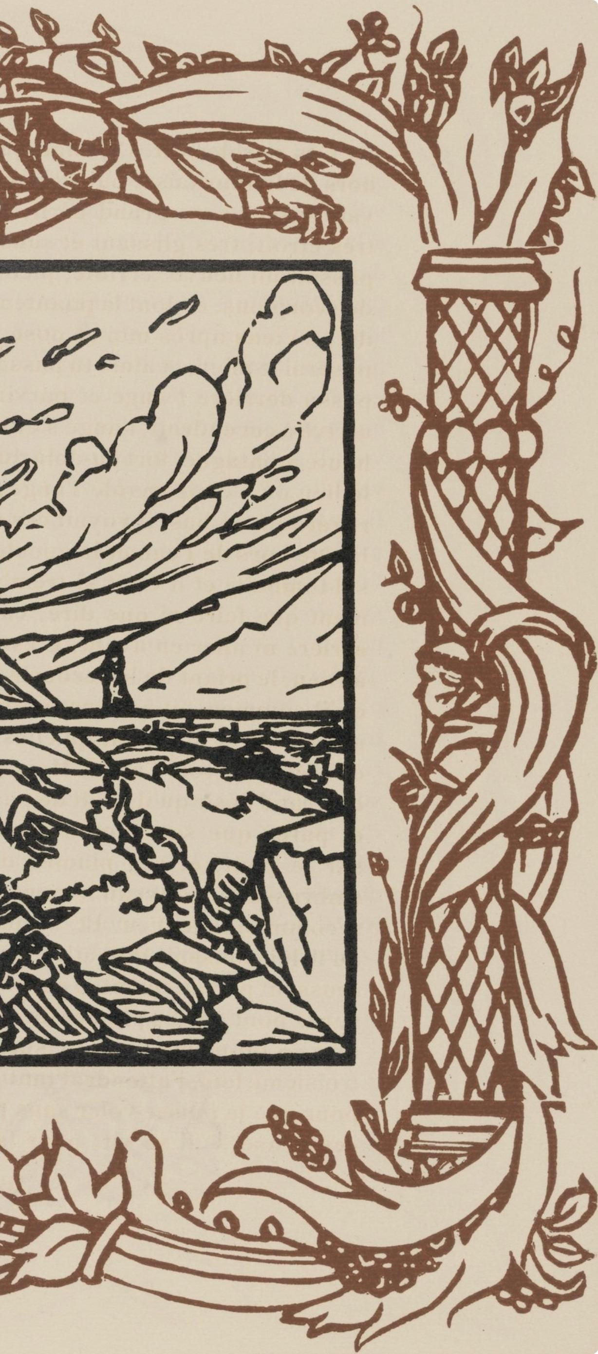 Mile Bernard, Composition (Morane, No. 100), Les Petites Fleurs De St. Franoise, Woodcut