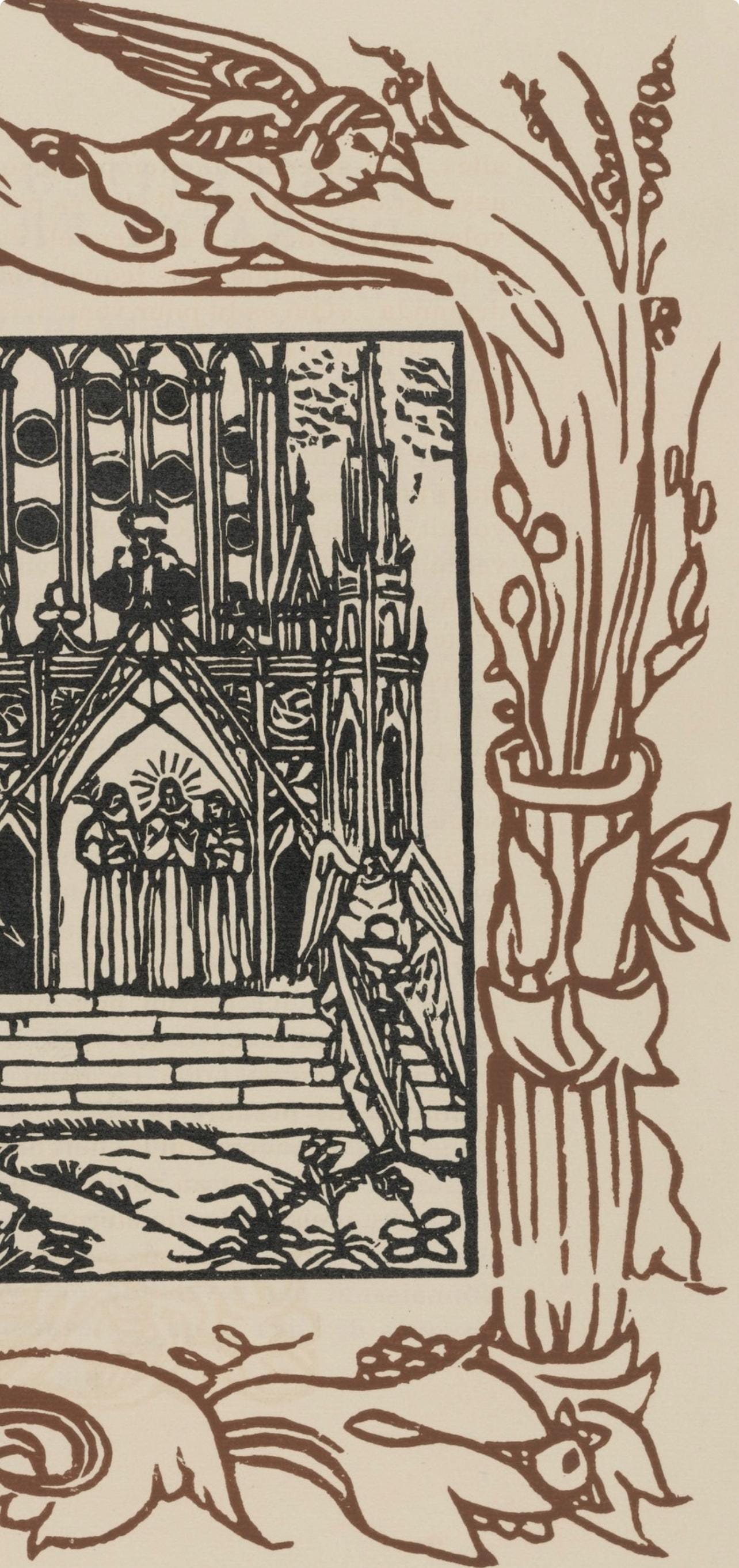 Mile Bernard, Composition (Morane, No. 100), Les Petites Fleurs De St. Franoise, Woodcut