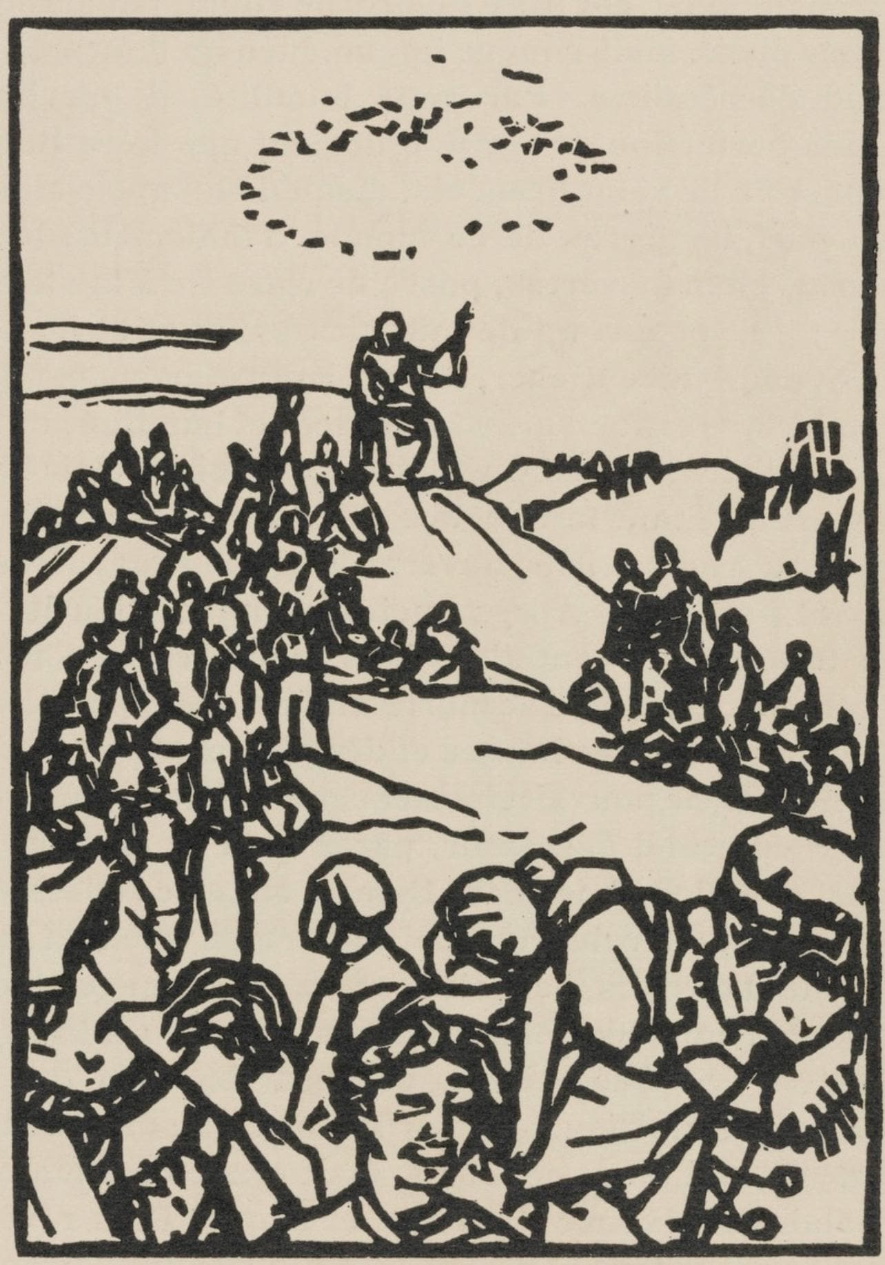 Mile Bernard, Composition (Morane, No. 100), Les Petites Fleurs De St. Franoise, Woodcut