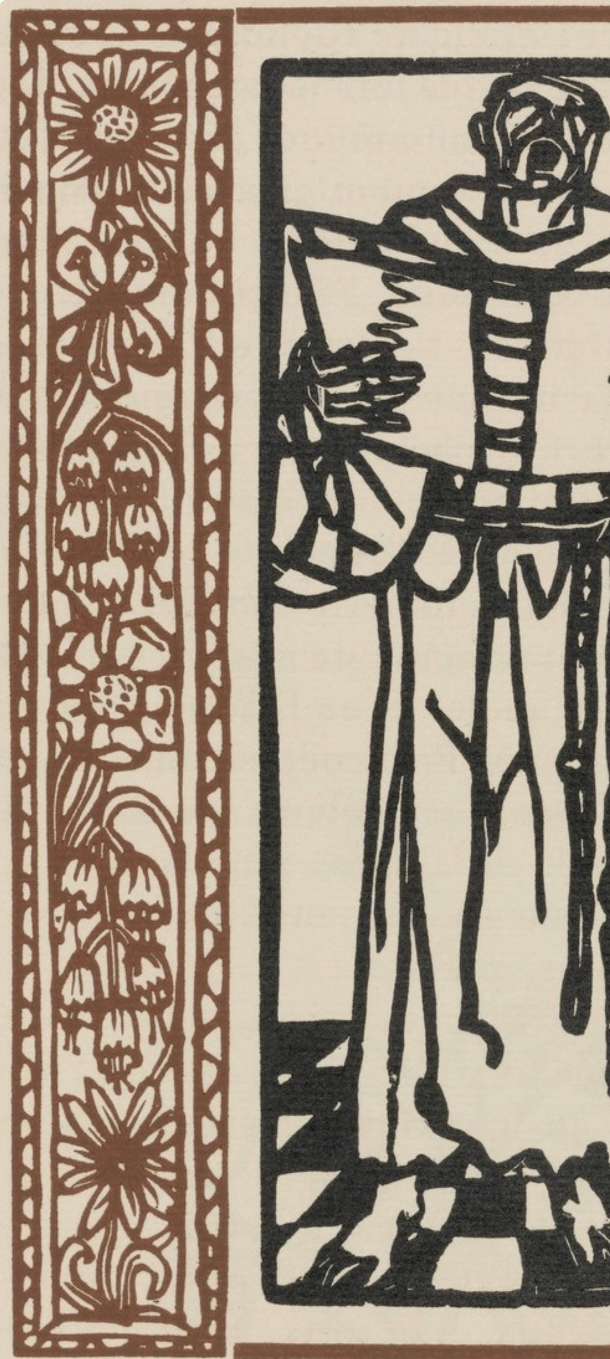 Mile Bernard, Composition (Morane, No. 100), Les Petites Fleurs De St. Franoise, Woodcut