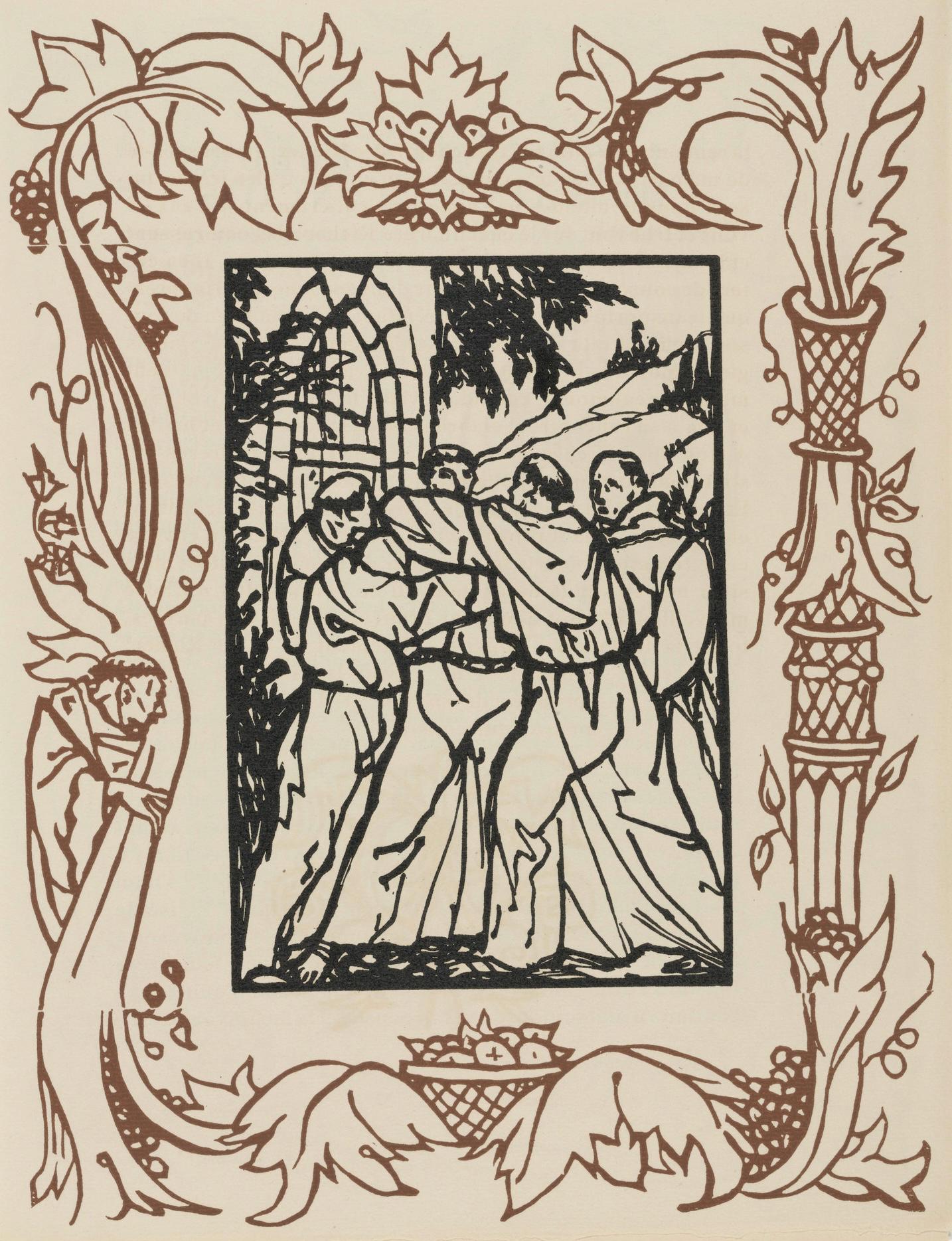 Mile Bernard, Composition (Morane, No. 100), Les Petites Fleurs De St. Franoise, Woodcut
