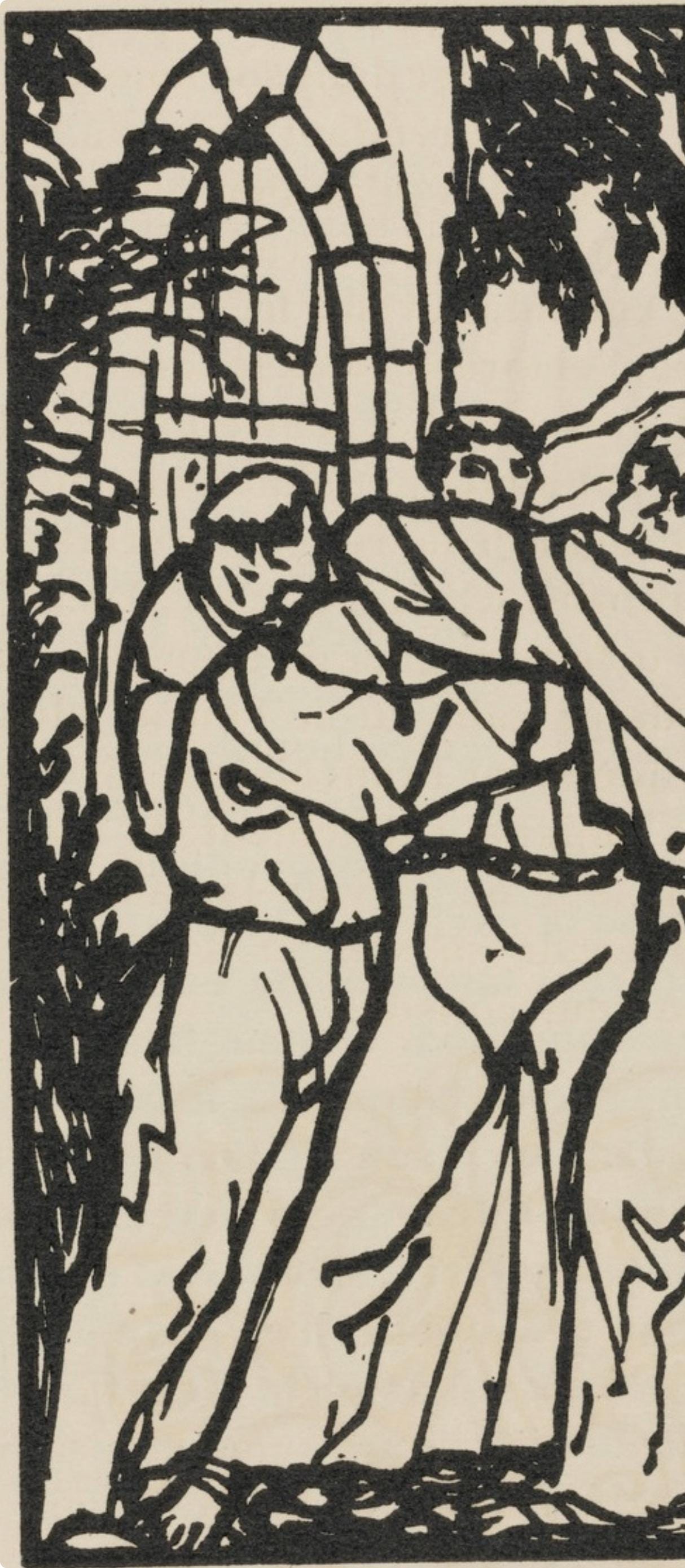 Mile Bernard, Composition (Morane, No. 100), Les Petites Fleurs De St. Franoise, Woodcut