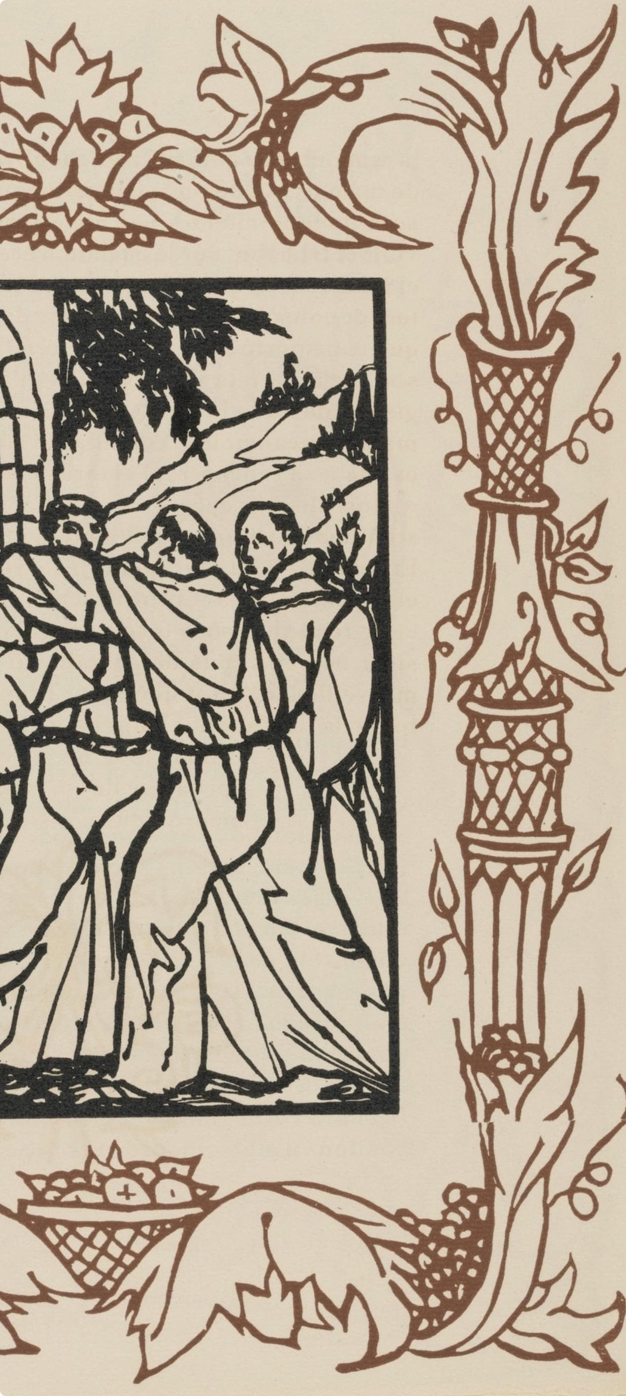 Mile Bernard, Composition (Morane, No. 100), Les Petites Fleurs De St. Franoise, Woodcut