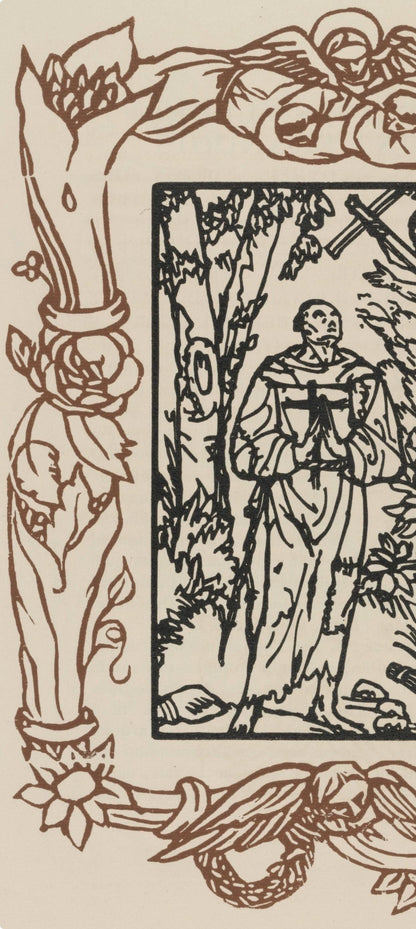 Mile Bernard, Composition (Morane, No. 100), Les Petites Fleurs De St. Franoise, Woodcut